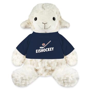 Eishockey Fan-Artikel Geschenkidee Puck Eisfeld - MiniFeet® Schaf Annika - French Navy - Vorne