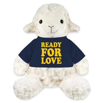 Ready for love - Mouton en peluche Annika MiniFeet® - bleu marine - Devant