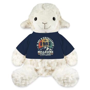 Jahrgang 1982, Geburtstagsgeschenk 41 Jahre - MiniFeet® Schaf Annika - French Navy - Vorne