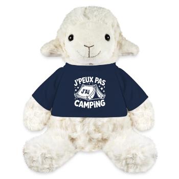 I Can't, I Have Camping – Humorous T-Shirt - MiniFeet® Sheep Annika - french navy - Front
