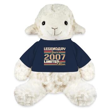 Millésime 2007 2007 Anniversaire né en 2007 - Mouton en peluche Annika MiniFeet® - bleu marine - Devant