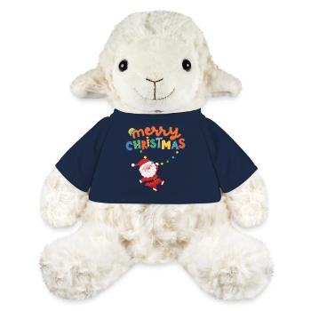 Niedlicher Weihnachtsmann mit Weihnachtsdekoration - MiniFeet® Schaf Annika - French Navy - Vorne