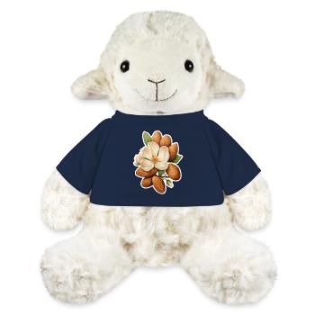 Mandeln umrahmen eine Mandelblüte - MiniFeet® Schaf Annika - French Navy - Vorne