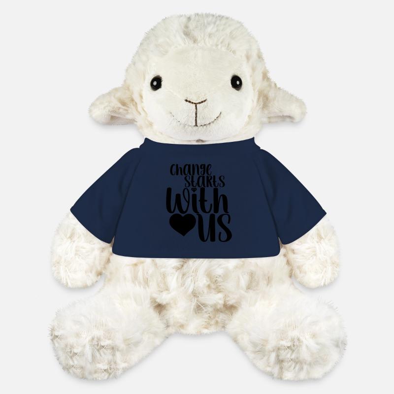 Frase - Change Starts With Us - Corazón - MiniFeet® Sheep Annika - french navy