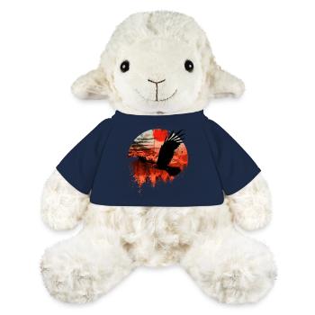 Oiseau de proie rouge de Milan - Mouton en peluche Annika MiniFeet® - bleu marine - Devant