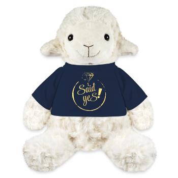 i Said yes doré - Mouton en peluche Annika MiniFeet® - bleu marine - Devant