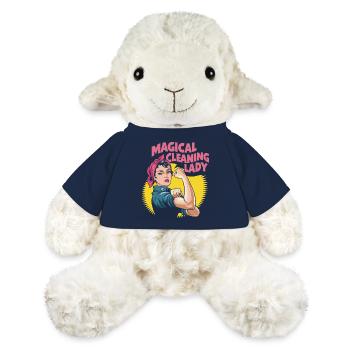 Pour les professionnels du nettoyage humoristiques - Mouton en peluche Annika MiniFeet® - bleu marine - Devant