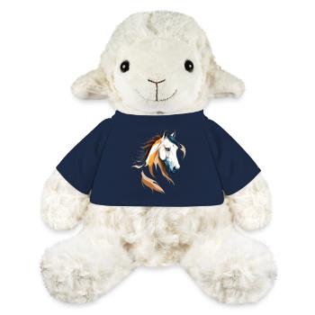 Pferd Vektor Kunst mit lebendiger Farbillustration - MiniFeet® Schaf Annika - French Navy - Vorne