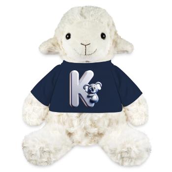 Knuddeliger Koala klettert auf den Buchstaben K - MiniFeet® Schaf Annika - French Navy - Vorne