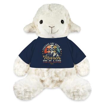March 2000 Vintage Birthday Retro Gift - MiniFeet® Sheep Annika - french navy - Front