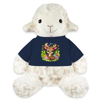 Mignon bébé orignal - Mouton en peluche Annika MiniFeet® - bleu marine - Devant