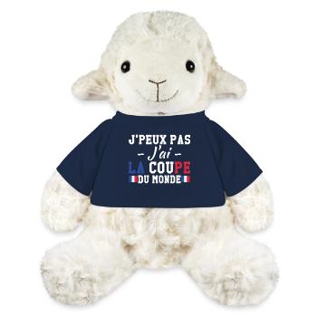 J'peux pas j'ai la coupe du monde - Mouton en peluche Annika MiniFeet® - bleu marine - Devant