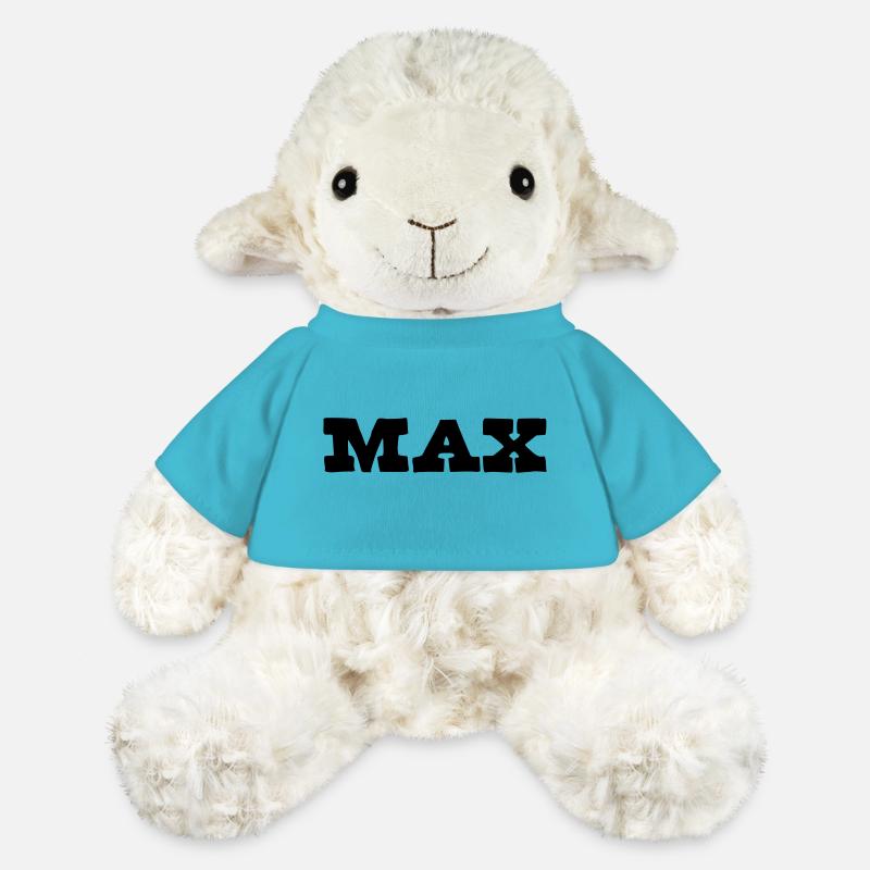 Max First Name Gift - MiniFeet® Sheep Annika - atoll blue