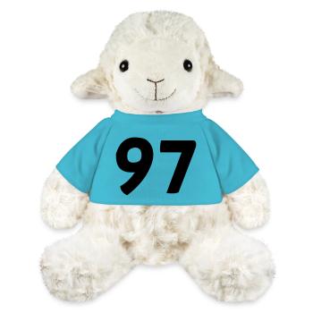97 - Mouton en peluche Annika MiniFeet® - bleu outremer - Devant
