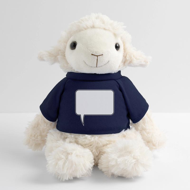 Conception rectangulaire de bulle de dialogue Mouton en peluche Annika MiniFeet®