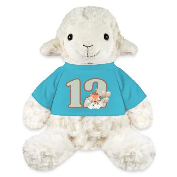 12th Birthday Fox Flowers - MiniFeet® Sheep Annika - atoll blue - Front