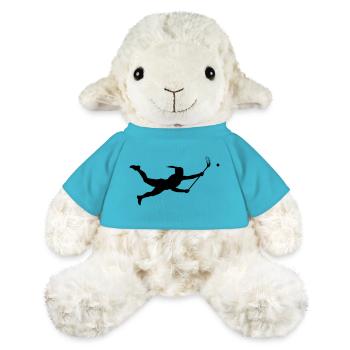 Flooball Girl Vector Graphics - MiniFeet® Sheep Annika - atoll blue - Front
