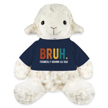 Bruh Anciennement Connu sous le nom de Papa Humour rétro - Mouton en peluche Annika MiniFeet® - bleu marine - Devant