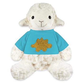 Pépite de stégosaure - Mouton en peluche Annika MiniFeet® - bleu outremer - Devant