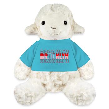Brooklyn Neon Block Pattern - MiniFeet® Sheep Annika - atoll blue - Front