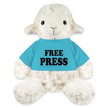 Free press - Mouton en peluche Annika MiniFeet® - bleu outremer - Devant
