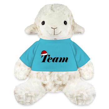 Équipe Chapeau de Noël - Mouton en peluche Annika MiniFeet® - bleu outremer - Devant
