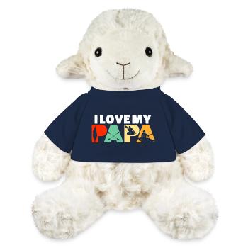 I Love My Papa Kayaking Canoe Water Sports Grandpa - MiniFeet® Sheep Annika - french navy - Front
