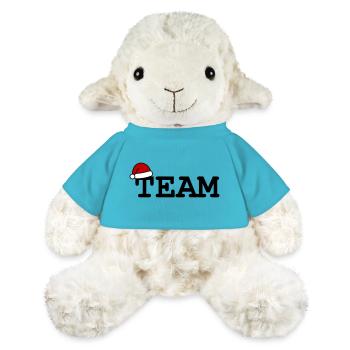 Équipe Chapeau de Noël - Mouton en peluche Annika MiniFeet® - bleu outremer - Devant