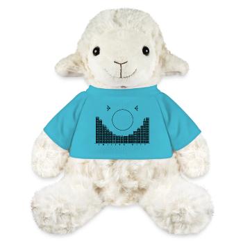 Smiling City - black version - MiniFeet® Sheep Annika - atoll blue - Front