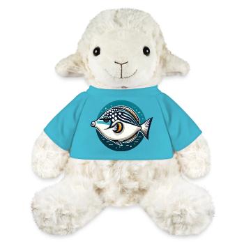 Tropical marine fish in retro look - MiniFeet® Sheep Annika - atoll blue - Front