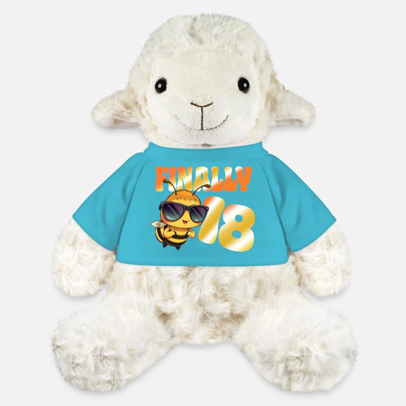 Finalement, 18 - Mouton en peluche Annika MiniFeet® - bleu outremer
