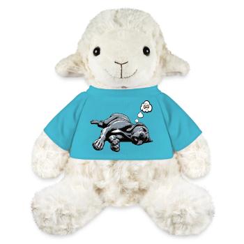 Grand Dogue Propriétaire de Dogue Grand Dane Fan de Grand Dogue - Mouton en peluche Annika MiniFeet® - bleu outremer - Devant