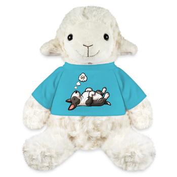 Bull Terrier miniature Bully Bull Terrier Propriétaire - Mouton en peluche Annika MiniFeet® - bleu outremer - Devant