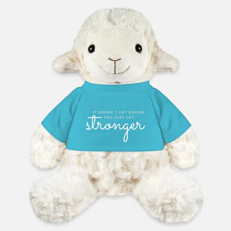 IT DOESN'T GET EASIER YOU JUST GET STRONGER GYM - MiniFeet® Sheep Annika - atoll blue