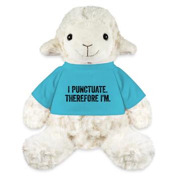 Sarkasmus für Grammatik-Fans - MiniFeet® Schaf Annika - Atollblau - Vorne