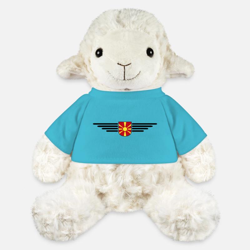Conception de t-shirt Macédoine pour les fans - Mouton en peluche Annika MiniFeet® - bleu outremer