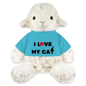 I love my cat - Mouton en peluche Annika MiniFeet® - bleu outremer - Devant