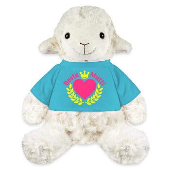 beste mutti der welt beste mutter super mutti mom - MiniFeet® Schaf Annika - Atollblau - Vorne