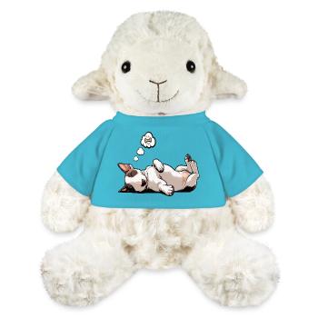 Bull Terrier miniature Bully Bull Terrier Propriétaire - Mouton en peluche Annika MiniFeet® - bleu outremer - Devant
