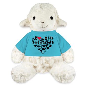 J'adore - Mouton en peluche Annika MiniFeet® - bleu outremer - Devant