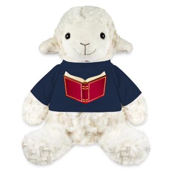offenes rotes Buch für Santa Claus und Weihnachten - MiniFeet® Schaf Annika - French Navy - Vorne