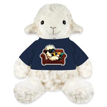 Wolkenschaf auf Kuschelcouch - MiniFeet® Schaf Annika - French Navy - Vorne