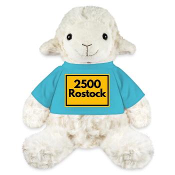 RETRO ZIP 2500 ROSTOCK, DDR STYLE, POSTCODE - MiniFeet® Sheep Annika - atoll blue - Front