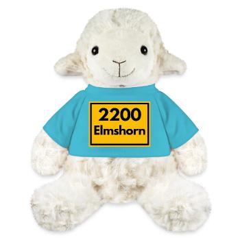 ALTE POSTLEITZAHL PLZ RETRO 2200 ELMSHORN  - MiniFeet® Schaf Annika - Atollblau - Vorne