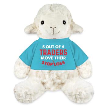 5 Traders sur 4 Move Stop Loss Humour - Mouton en peluche Annika MiniFeet® - bleu outremer - Devant