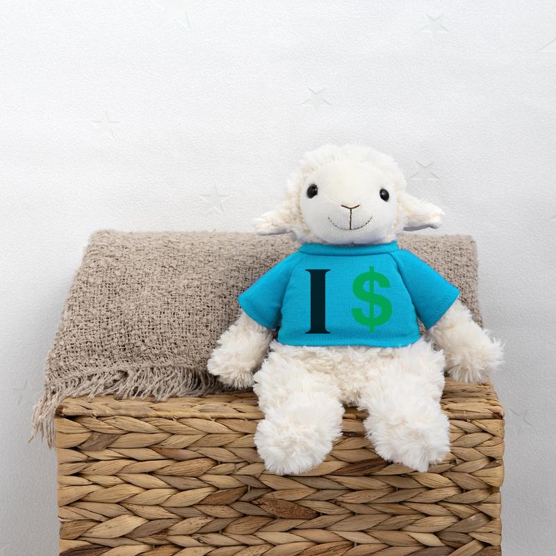 Buchstabe i Dollar MiniFeet® Schaf Annika