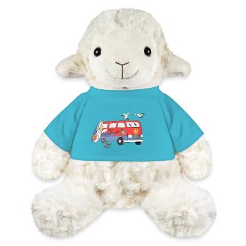 Surfez sur la marée Surf et camping-car - Mouton en peluche Annika MiniFeet® - bleu outremer - Devant