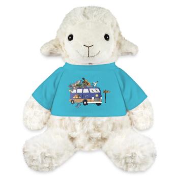 Vie de camping-car sur la plage - Mouton en peluche Annika MiniFeet® - bleu outremer - Devant