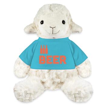 Amateurs de bière - Mouton en peluche Annika MiniFeet® - bleu outremer - Devant