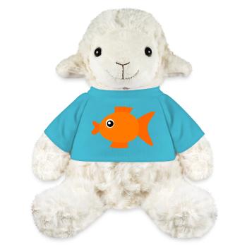 Poisson chemise poisson motif,Cadeau de vêtements de pêche - Mouton en peluche Annika MiniFeet® - bleu outremer - Devant